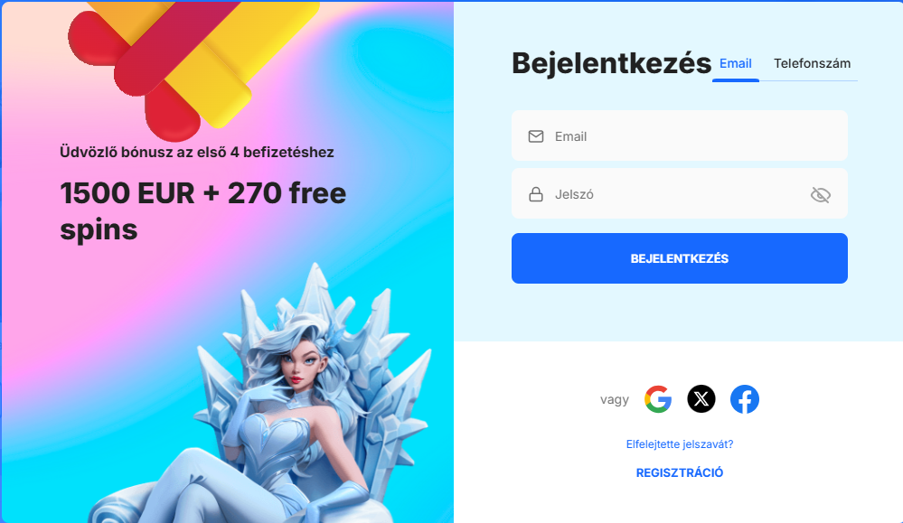 IceCasino bejelentkezési űrlap – Biztonságos hozzáférés fiókodhoz