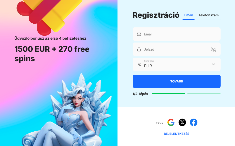 IceCasino regisztrációs űrlap – Hozd létre fiókodat most